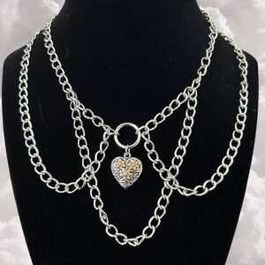 Handmade Gothic layered Chain Choker